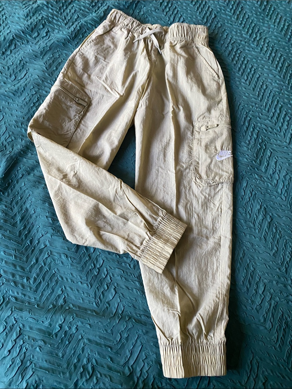 Nike Beige Cargo Jogger Pants for Kids